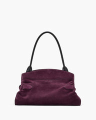 Marc Jacobs The Suede Dakota Satchel Dark Plum
