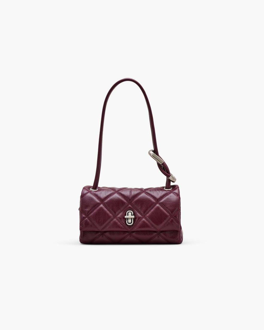 Marc Jacobs The Quilted Mini Dual Shoulder Bag Dark Plum