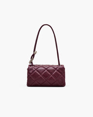 Marc Jacobs The Quilted Mini Dual Shoulder Bag Dark Plum