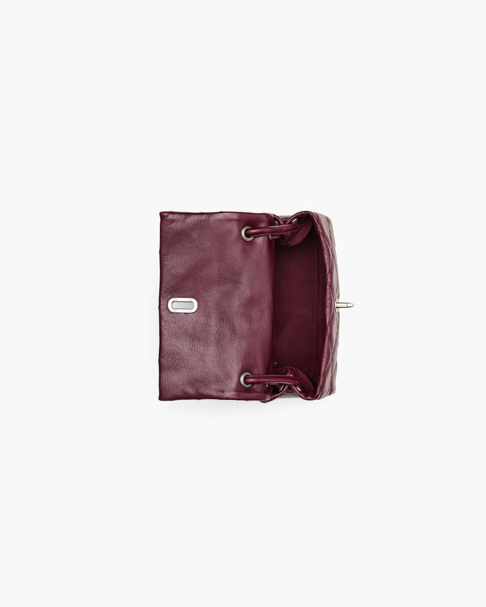 Marc Jacobs The Quilted Mini Dual Shoulder Bag Dark Plum