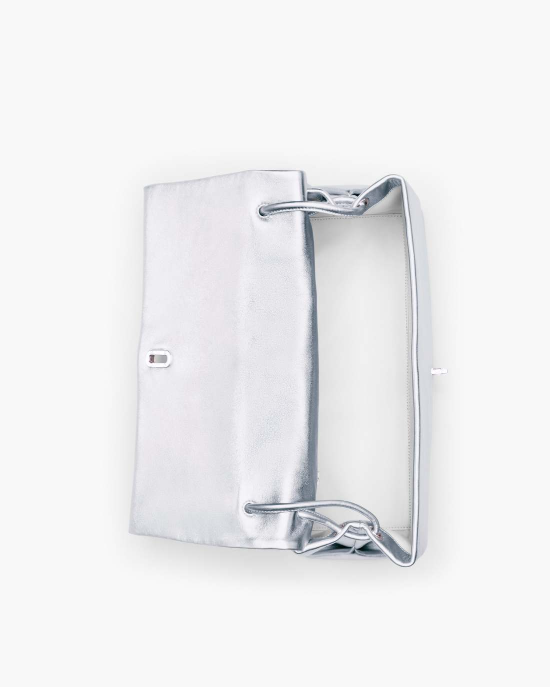 Marc Jacobs The Metallic Large Dual Bag Silver