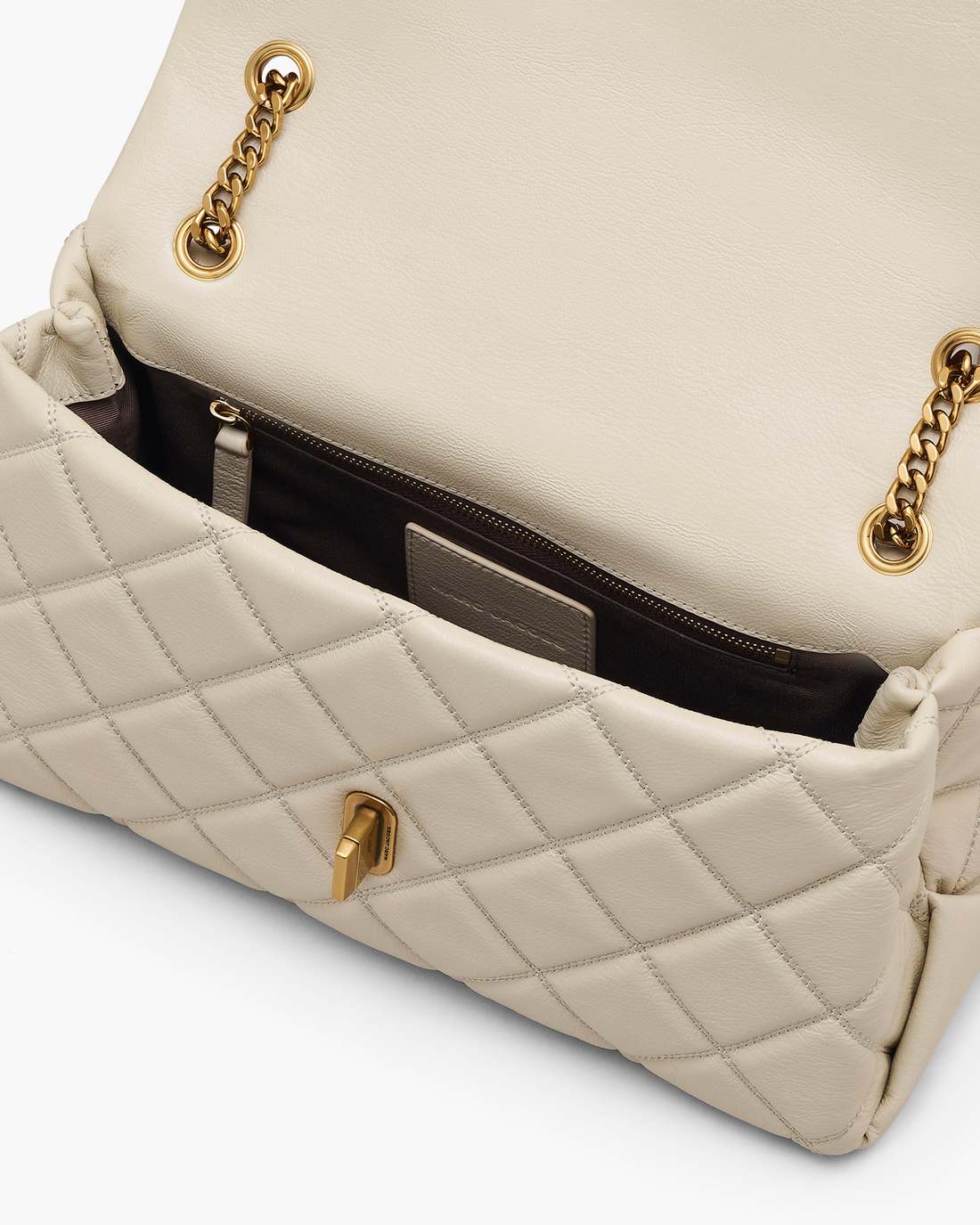 Marc Jacobs The Quilted Dual Convertible Shoulder Bag Cloud White
