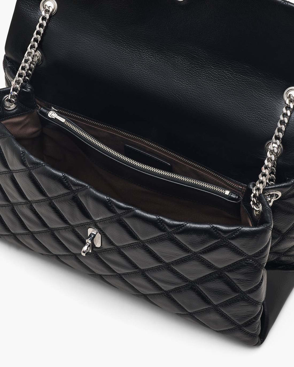 Marc Jacobs The Quilted XL Dual Convertible Shoulder Bag Black
