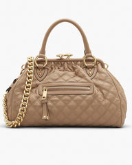 Marc Jacobs Re-Edition Quilted Leather Stam Bag Camel
