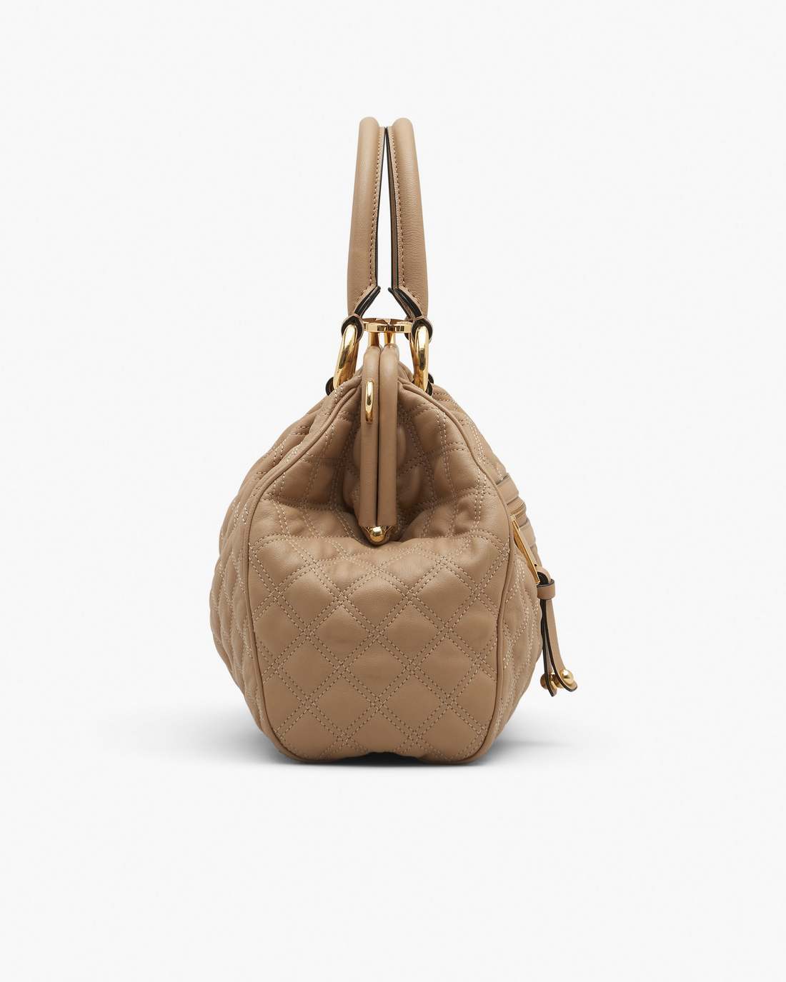 Marc Jacobs Re-Edition Quilted Leather Stam Bag Camel
