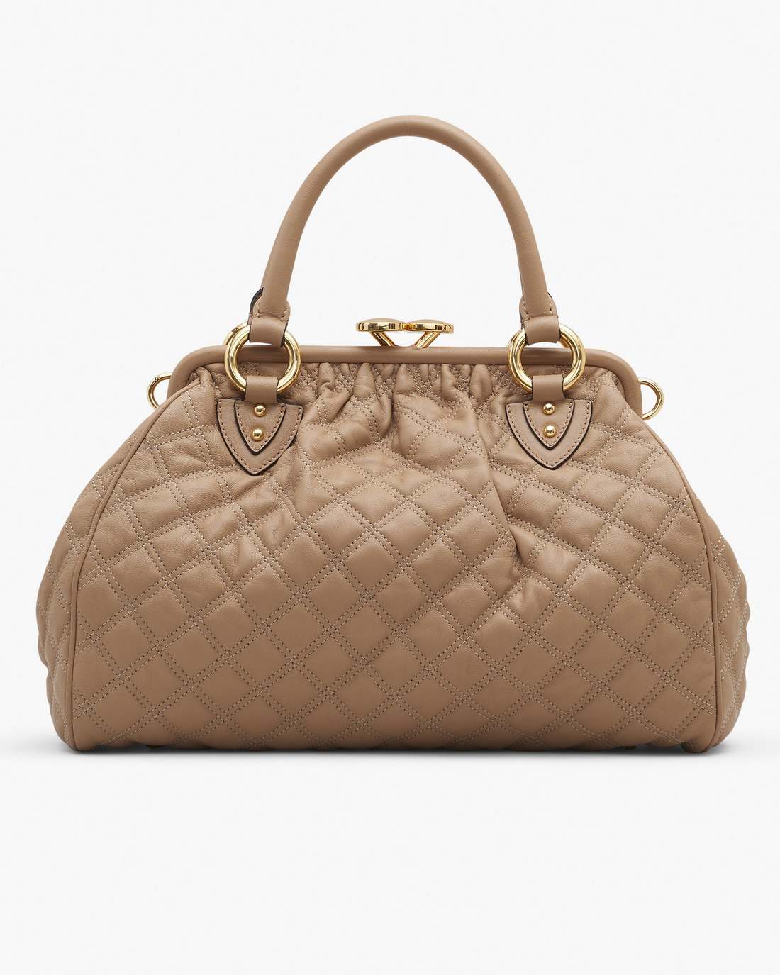 Marc Jacobs Re-Edition Quilted Leather Stam Bag Camel