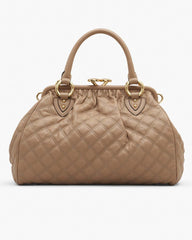 Marc Jacobs Re-Edition Quilted Leather Stam Bag Camel