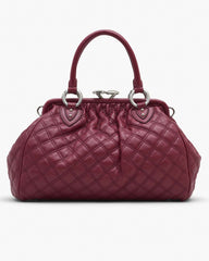 Marc Jacobs Re-Edition Quilted Leather Stam Bag Cherry