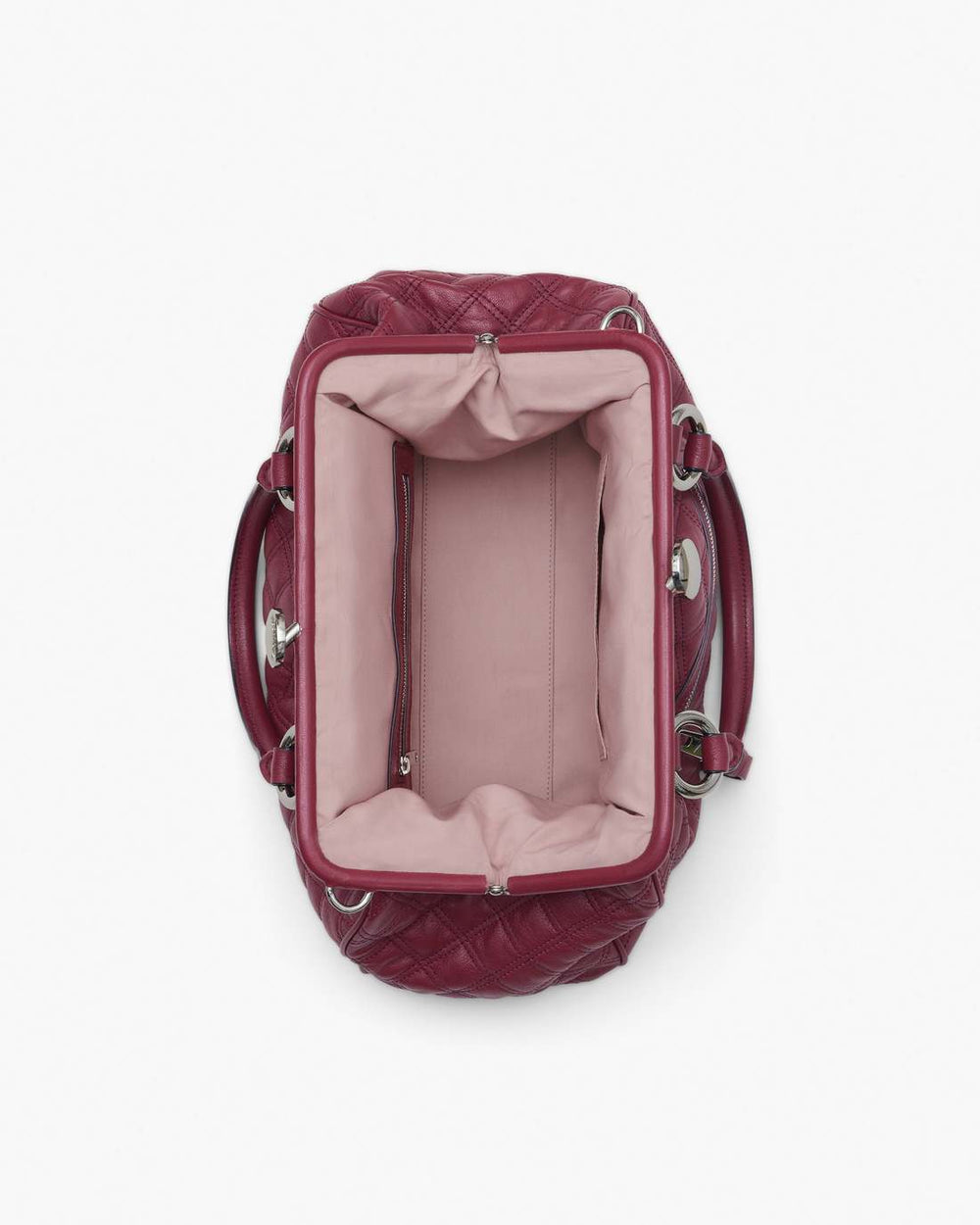 Marc Jacobs Re-Edition Quilted Leather Stam Bag Cherry