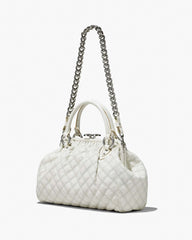 Marc Jacobs Re-Edition Quilted Leather Stam Bag Cloud White