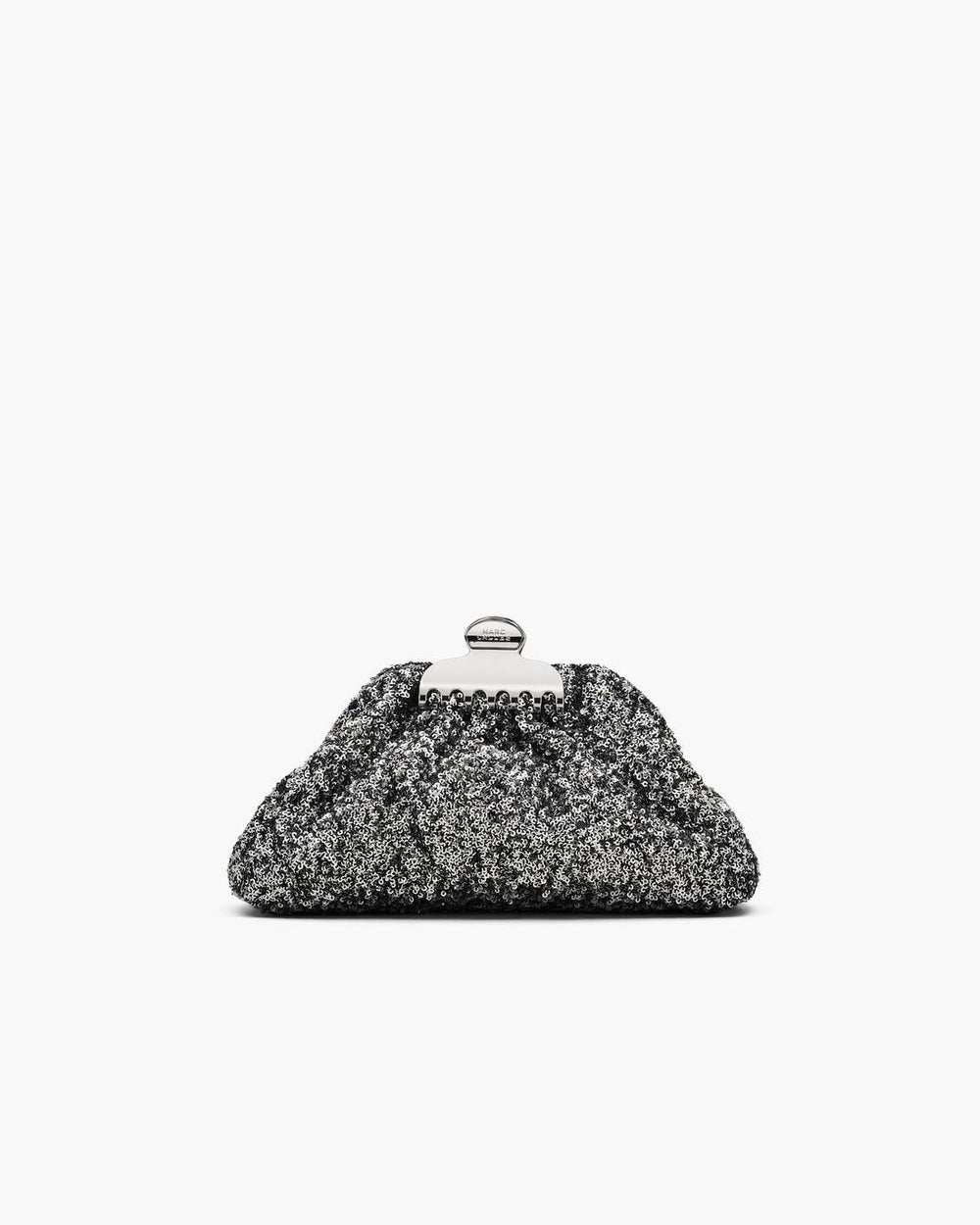 Marc Jacobs The Sequin Glam Small Clutch Silver