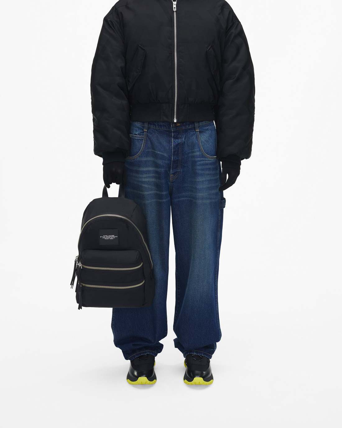 Marc Jacobs The Biker Nylon Large Backpack Black