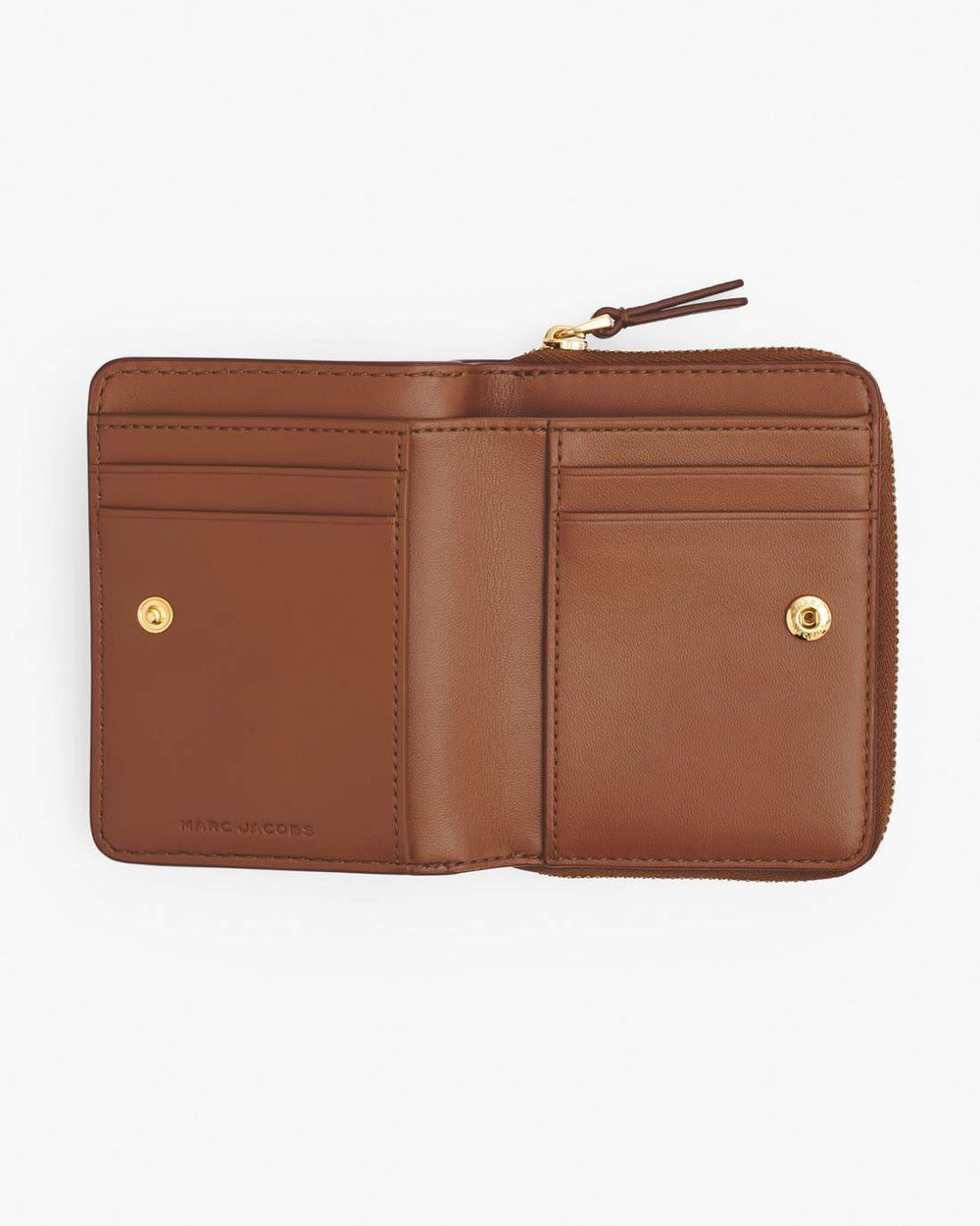 Marc Jacobs The Leather Mini Compact Wallet Argan Oil