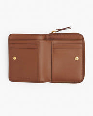 Marc Jacobs The Leather Mini Compact Wallet Argan Oil