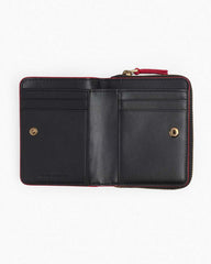 Marc Jacobs The Leather Mini Compact Wallet True Red