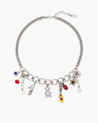 Marc Jacobs The Trinket Charm Necklace Silver/Multi