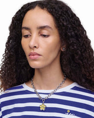 Marc Jacobs The Daisy Puzzle Necklace Silver/Multi