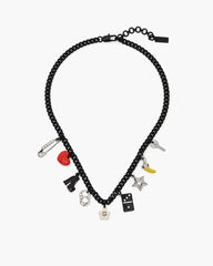 Marc Jacobs The Collector Charm Necklace Black Multi