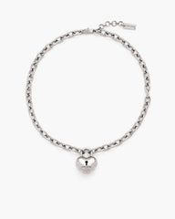 Marc Jacobs The Heart Balloon Necklace Light Antique Silver
