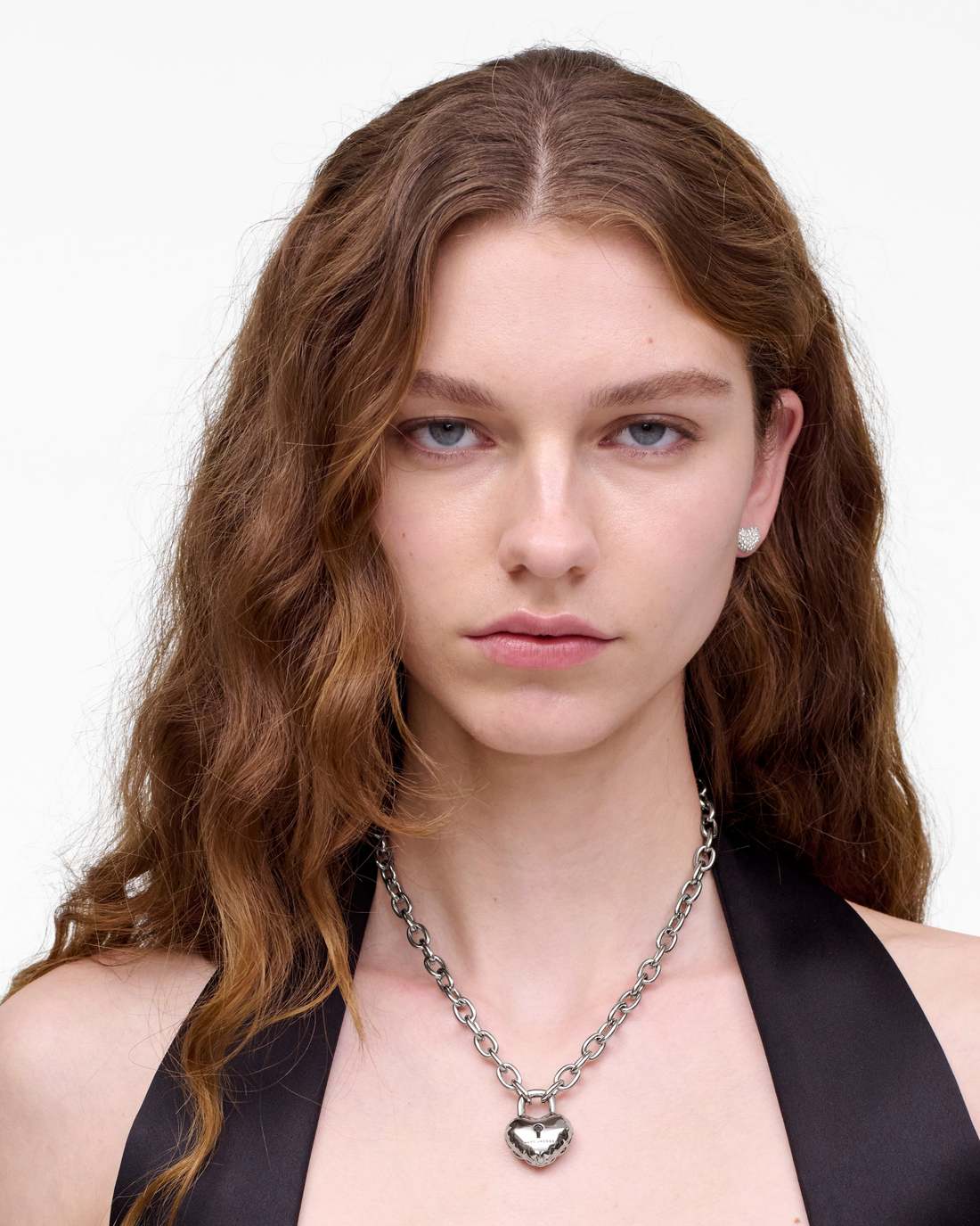 Marc Jacobs The Heart Balloon Necklace Light Antique Silver