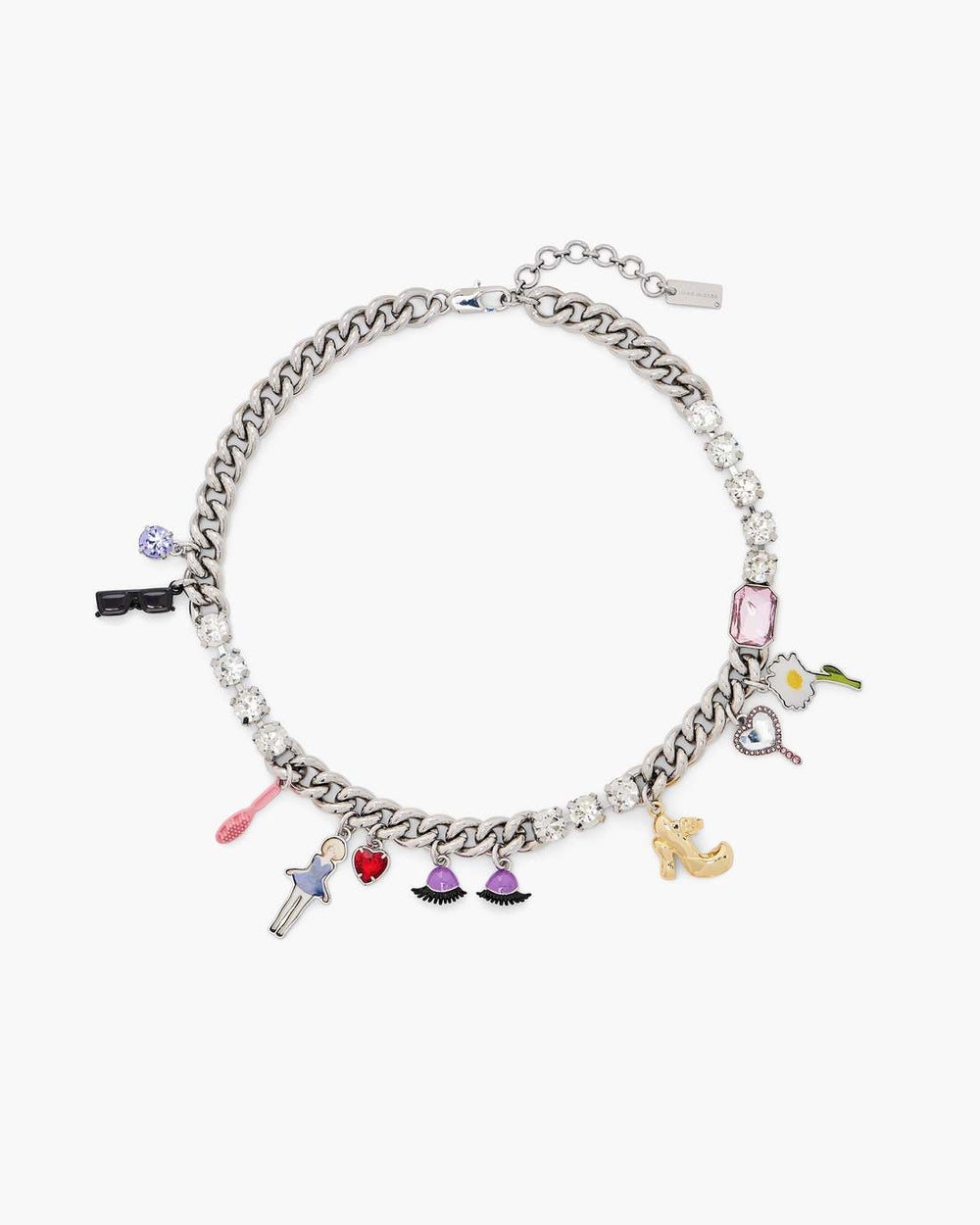 Marc Jacobs The Dollhouse Charm Necklace Silver/Multi