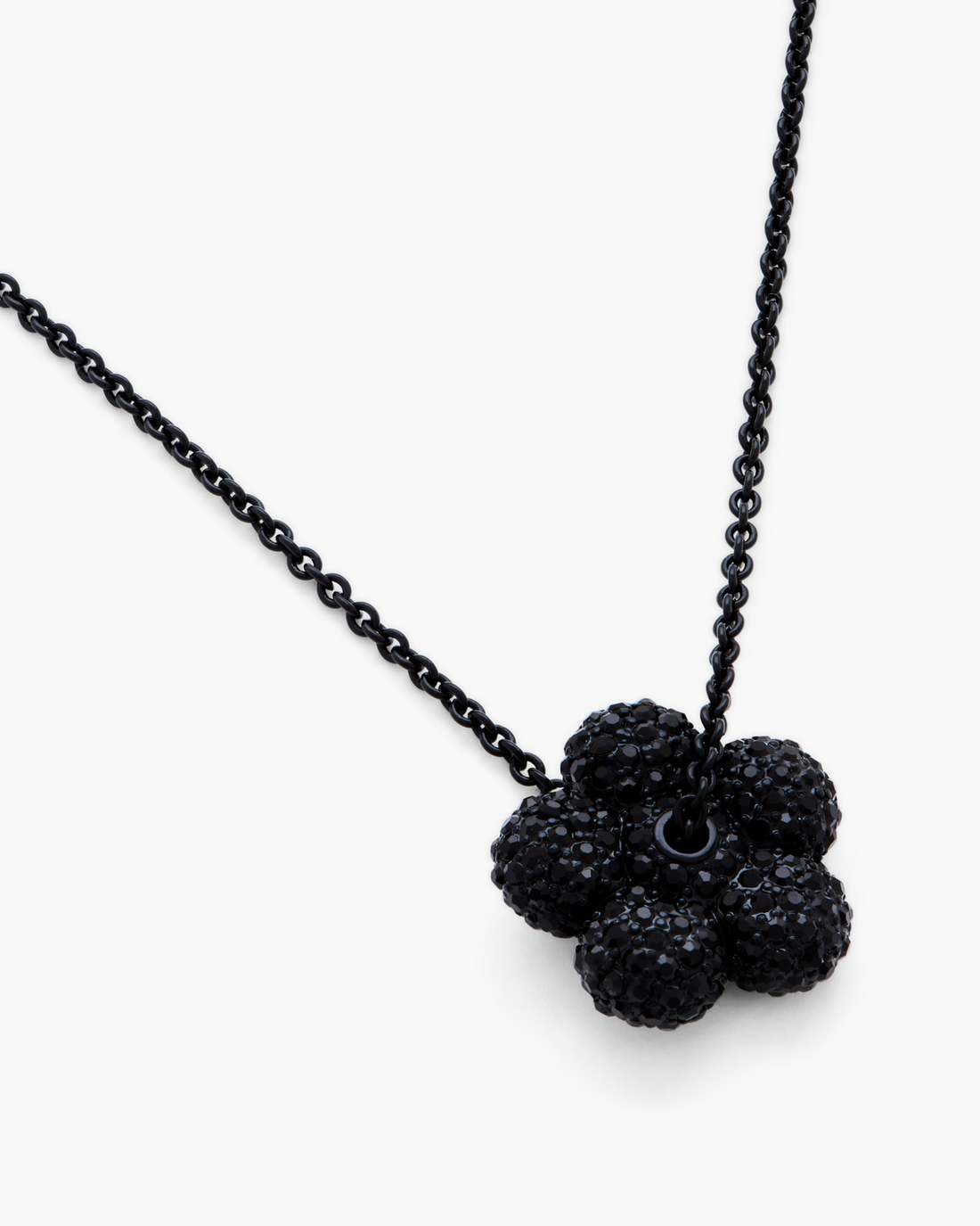 Marc Jacobs The Daisy Pave Necklace Black/Black Crystal