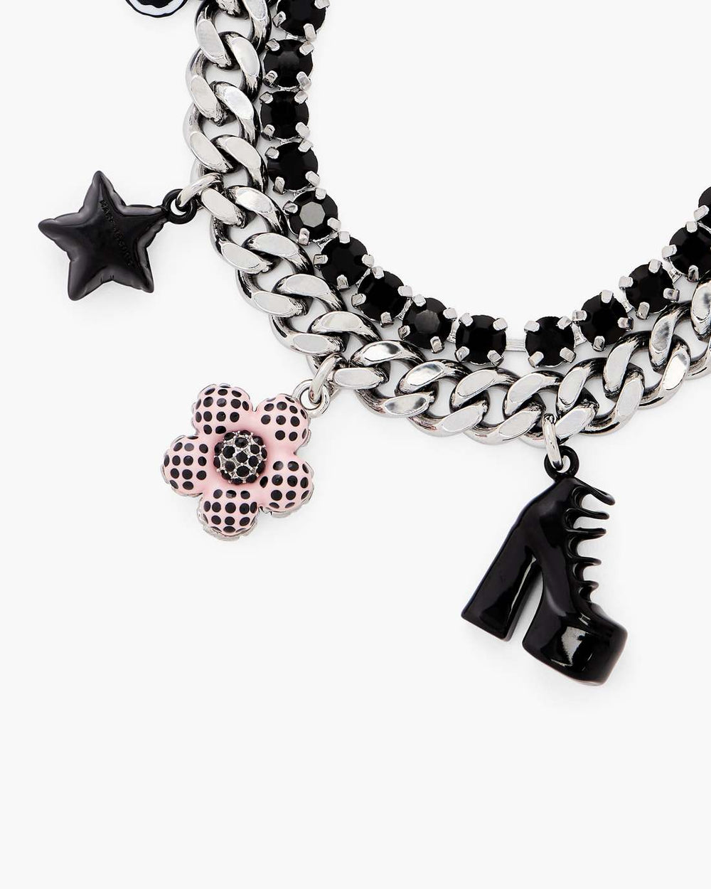 Marc Jacobs The Mini Icon Dot Charm Bracelet Silver/Multi