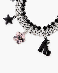 Marc Jacobs The Mini Icon Dot Charm Bracelet Silver/Multi