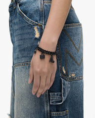 Marc Jacobs The Pave Mini Icon Charm Bracelet Black/Black Crystal