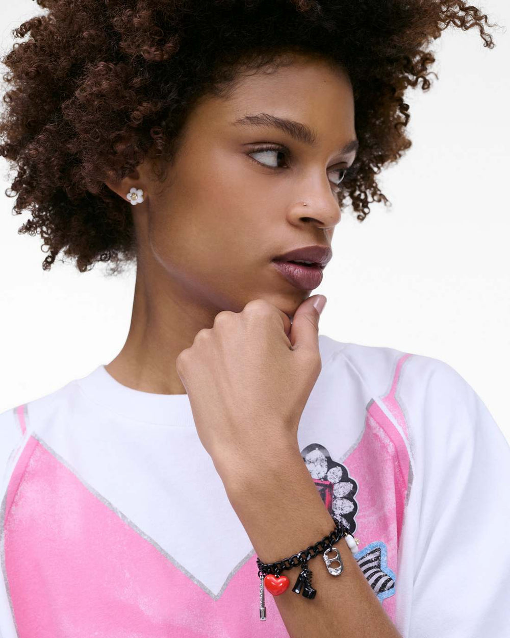 Marc Jacobs The Collector Charm Bracelet Black Multi