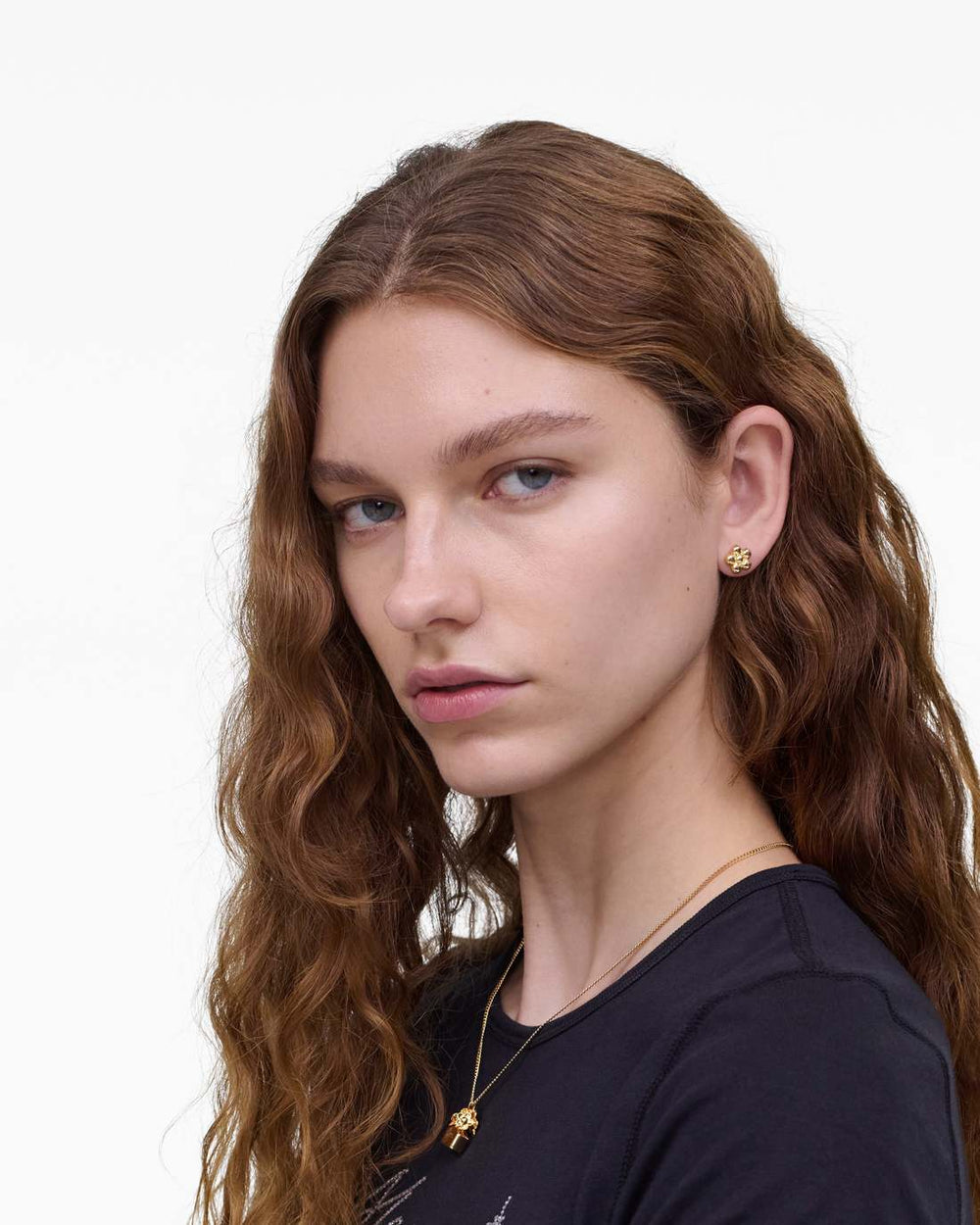 Marc Jacobs Daisy Balloon Stud Earrings Gold