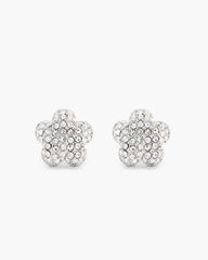 Marc Jacobs The Daisy Pave Stud Earrings Silver/Crystal