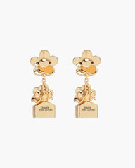 Marc Jacobs The Mini Icon Daisy Earrings Gold