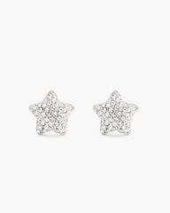 Marc Jacobs The Star Pave Stud Earrings Silver/Crystal