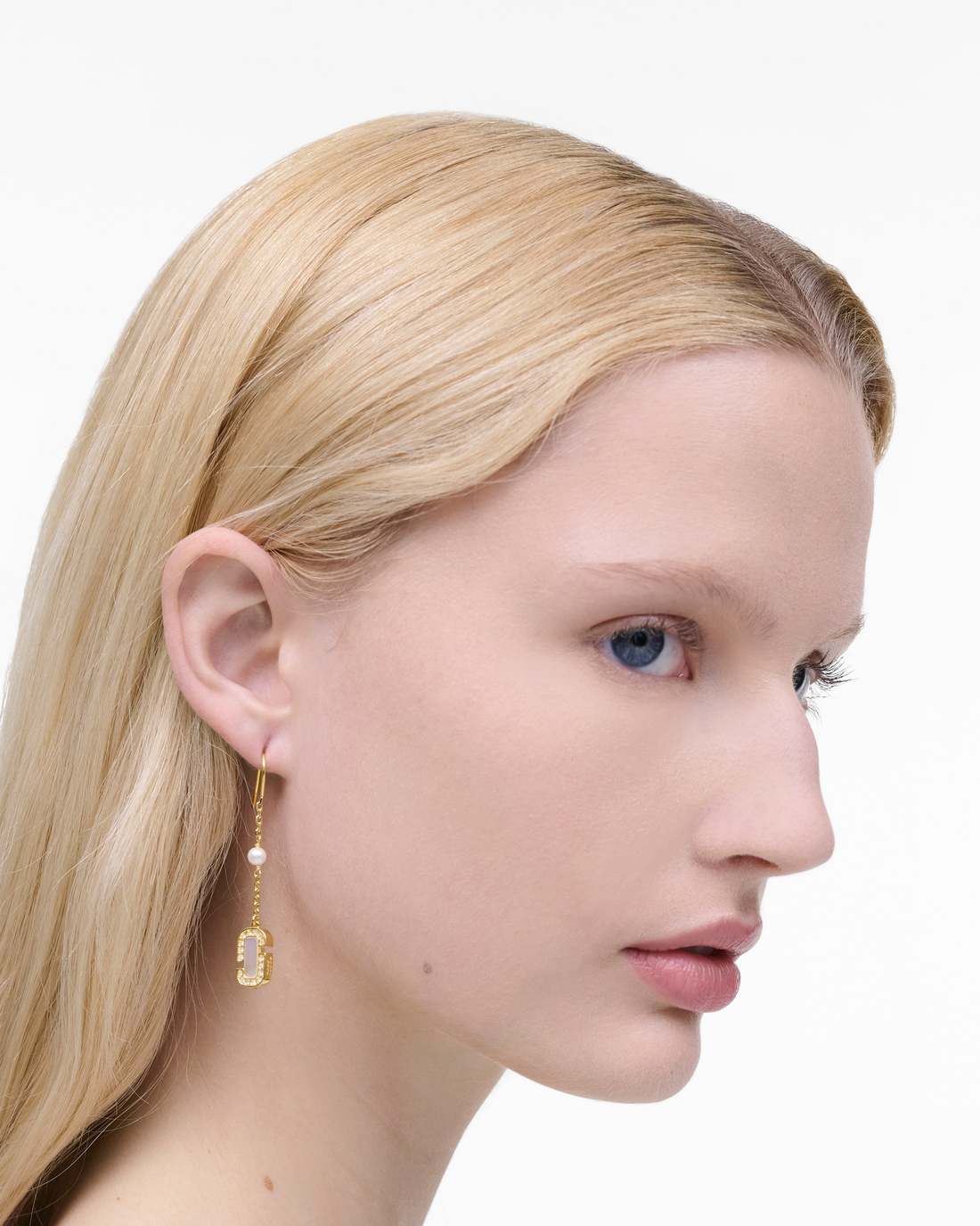 Marc Jacobs The J Marc Luxe Linear Earrings Gold/Crystal