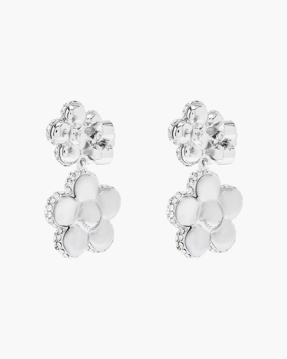 Marc Jacobs The Daisy Balloon Drop Earrings Silver/Crystal