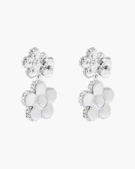 Marc Jacobs The Daisy Balloon Drop Earrings Silver/Crystal