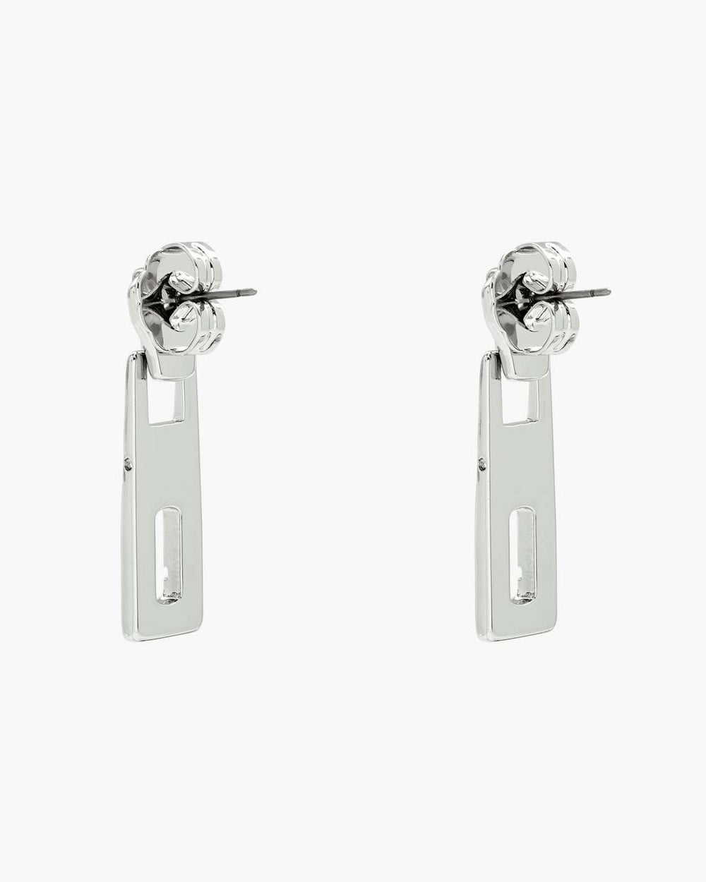 Marc Jacobs J Marc Zipper Earrings Silver