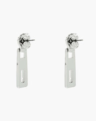Marc Jacobs J Marc Zipper Earrings Silver