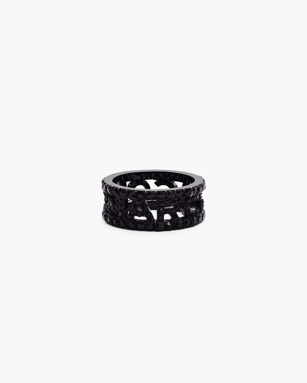 Marc Jacobs The Monogram Pave Ring Black/Black Crystal