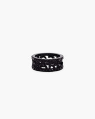 Marc Jacobs The Monogram Pave Ring Black/Black Crystal