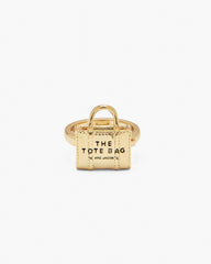 Marc Jacobs The Tote Bag Ring Light Antique Gold