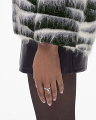 Marc Jacobs J Marc Zipper Ring Silver