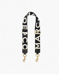 Marc Jacobs The Logo Webbing Strap Black/White