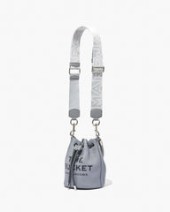 Marc Jacobs The Outline Logo Webbing Strap Wolf Grey Multi