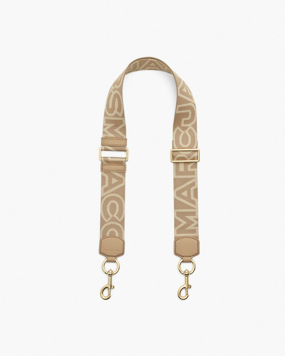 Marc Jacobs The Outline Logo Webbing Strap Camel