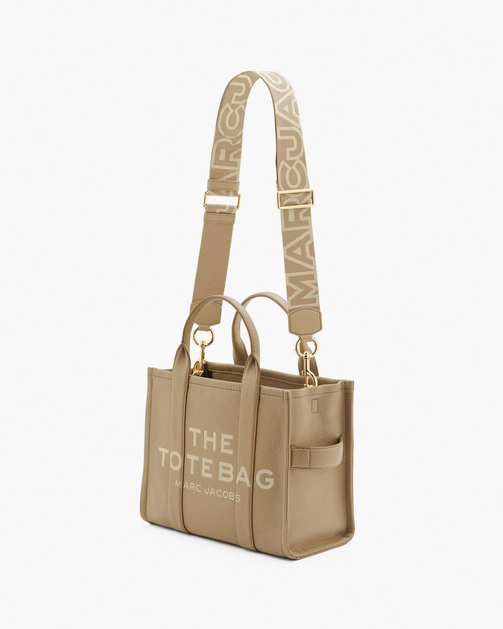 Marc Jacobs The Outline Logo Webbing Strap Camel