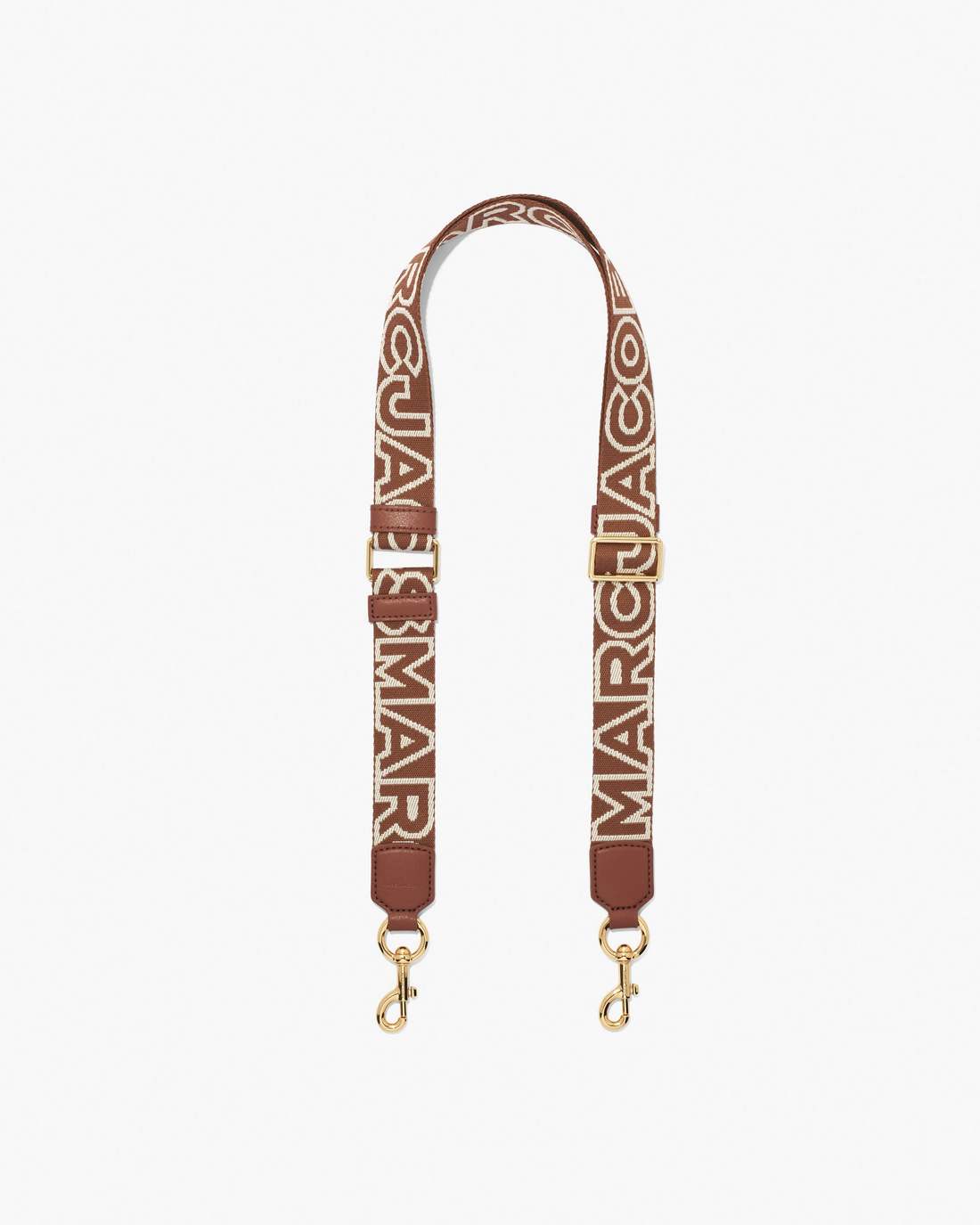 Marc Jacobs The Thin Outline Logo Webbing Strap Argan Oil Multi