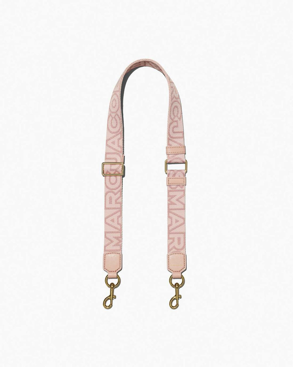 Marc Jacobs The Thin Outline Logo Webbing Strap Rose Multi