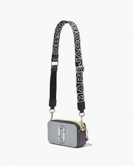 Marc Jacobs The Thin Outline Logo Webbing Strap Black/Silver
